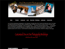 Tablet Screenshot of paulbennettphotography.com